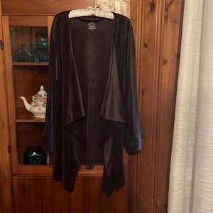 Cuddl Duds Double Plush Draped Velour Cardigan NWOT Size 2X